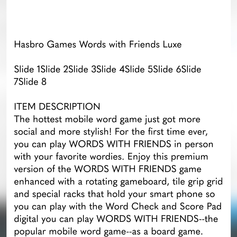 Hasbro Words With Friends Board Game - Picture 4 of 5